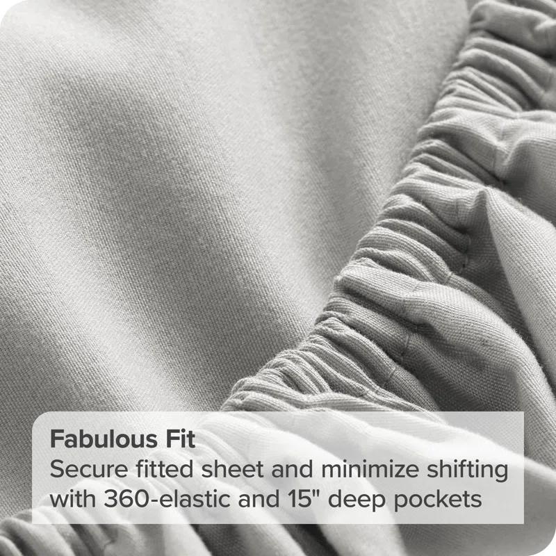 Bare Home 1800 Premium Microfiber Reversible Bed-In-A-Bag
