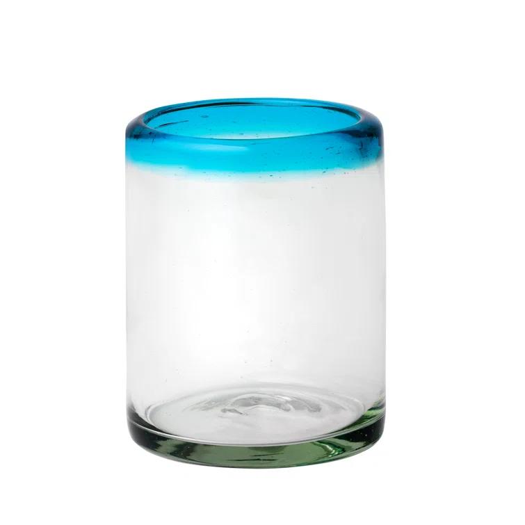 Ten Strawberry Street Rim Hiball Handblown Mexican Glass (Set of 6)