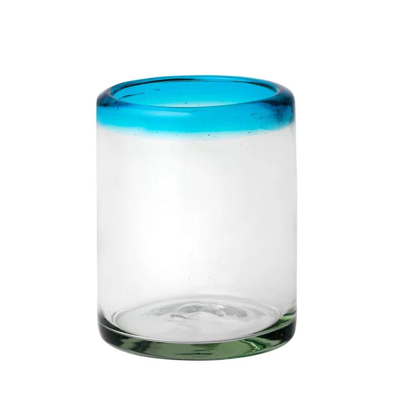 Ten Strawberry Street Rim Hiball Handblown Mexican Glass (Set of 6)