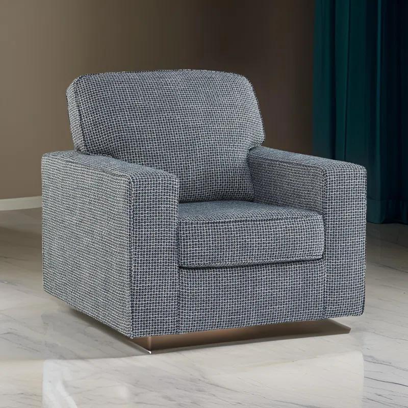 Ebern Designs Deivydas Upholstered Swivel Armchair