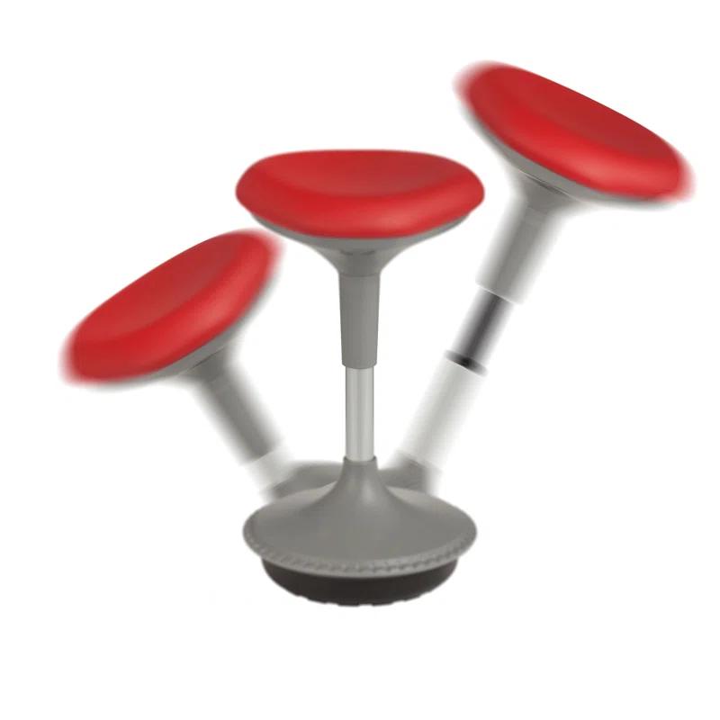 Learniture Adjustable Height Backless Foam-Padded Active Learning Stool