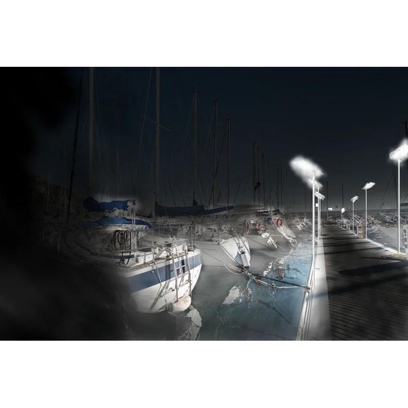 eLEDing ELEDing Outdoor LED Motion Sensor Street Light with Solar Panels