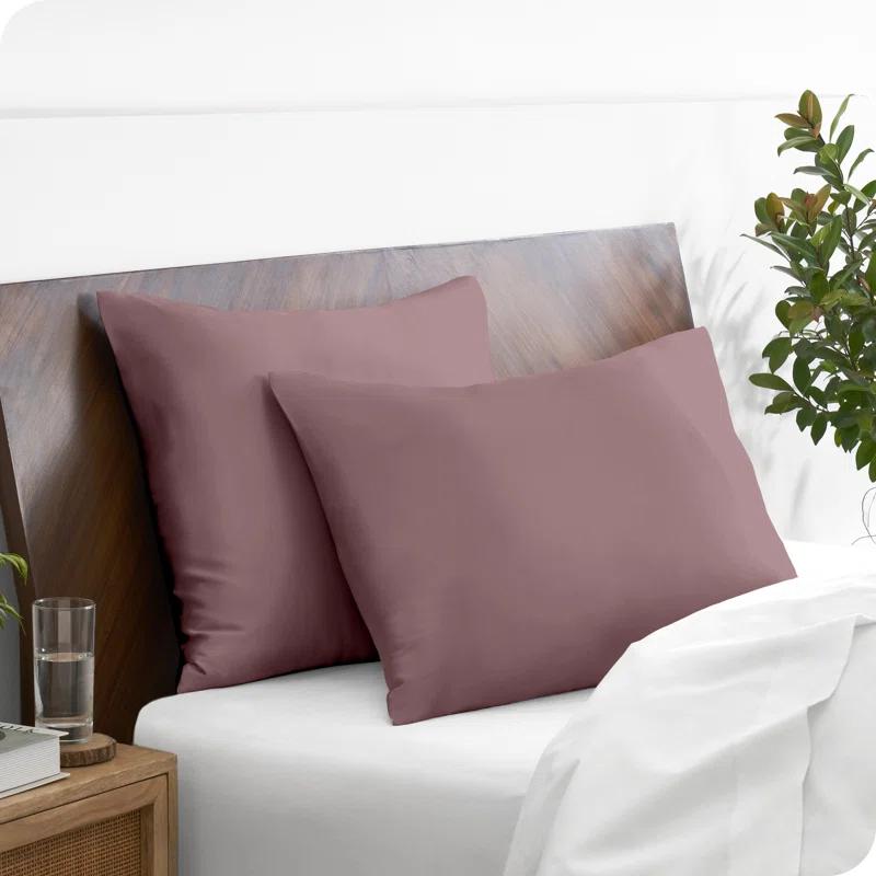 Bare Home Soft Poly Satin Pillowcase Set