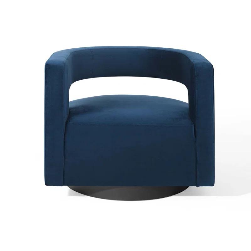 Modway Modway Spin Cutaway Performance Velvet Swivel Armchair