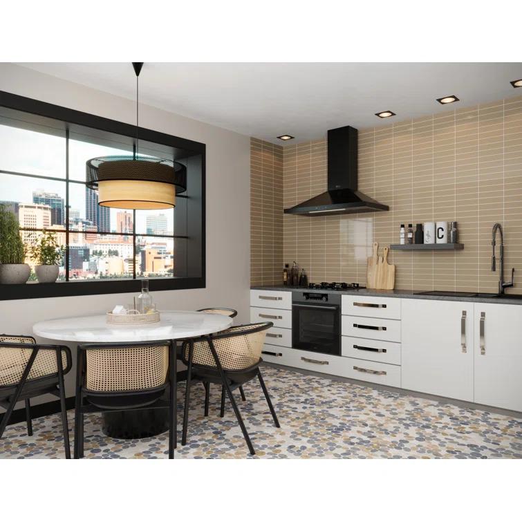 Cruz Bay Studio Natural Stone Pebbles Mosaic Wall & Floor Tile