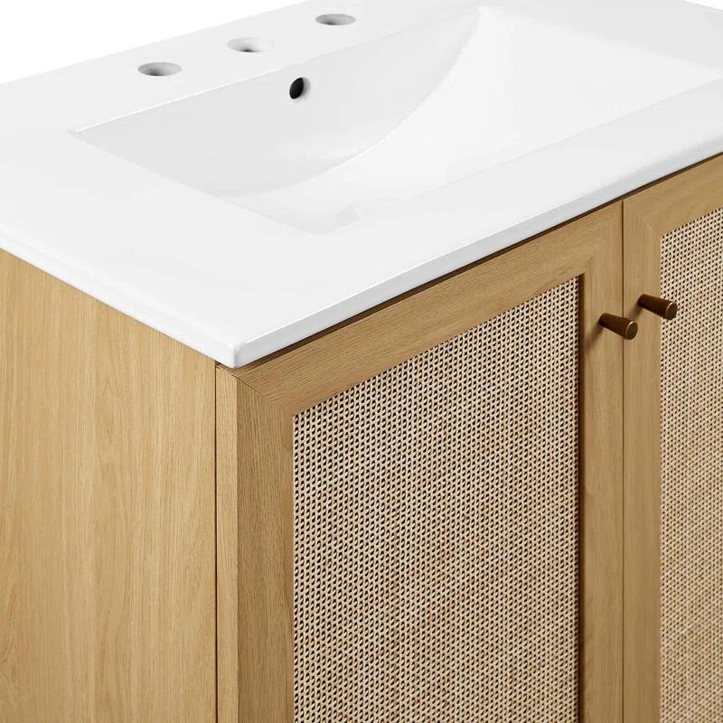 Modway Modway Soma 30'' Free Standing Single Bathroom Vanity with Manufactured Wood Top