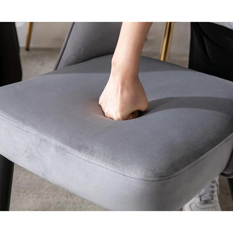 Mercer41 Volena 19.1'' H Velvet Upholstered Side Chair (Set of 2)