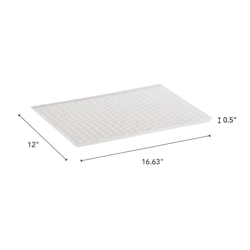 Yamazaki Home Yamazaki Home Sink-Side Draining Mat - Kitchen Dish Rack Tray Drainer, Plastic