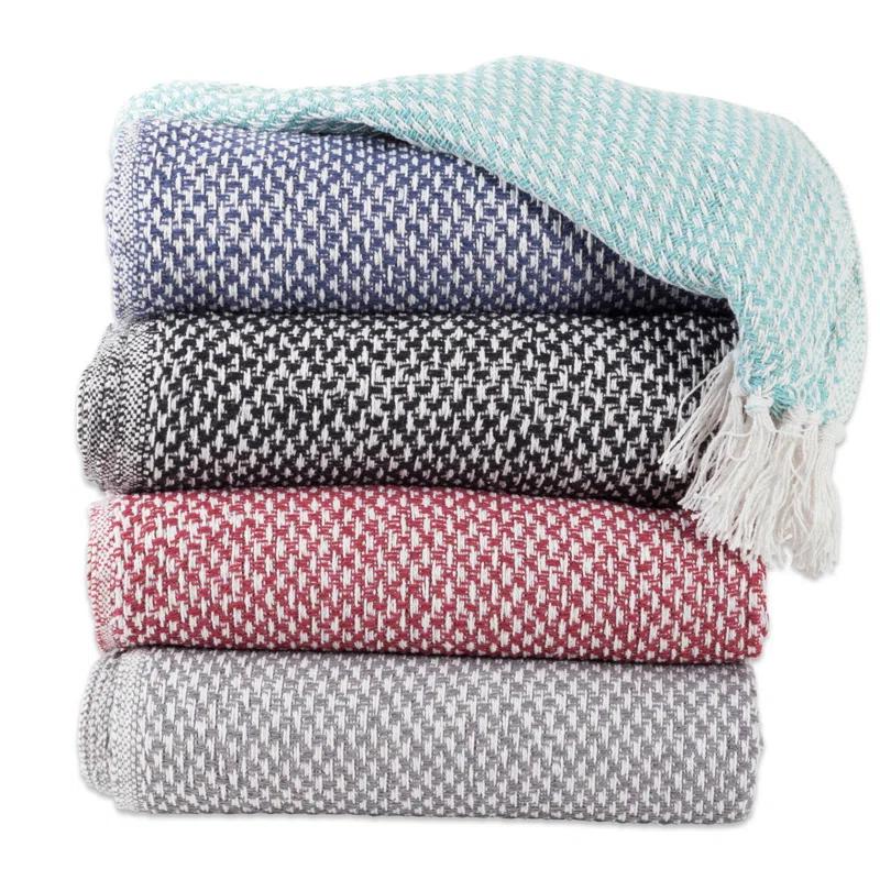 Design Imports Hand Woven Throw Blanket