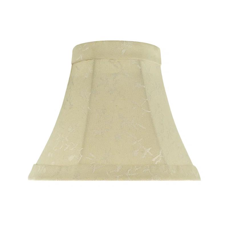 Aspen Creative Corporation 5'' H Jacquard Textured Fabric Bell Lamp Shade (Set of 9)