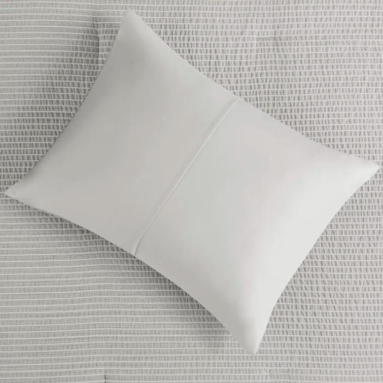 Beautyrest Apollo 3 Piece Striped Seersucker Oversized Comforter Set