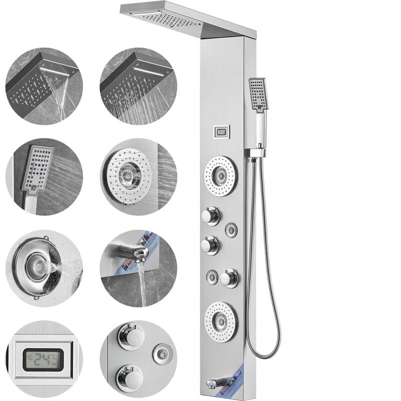 52'' Shower Panel with Handheld Shower Head