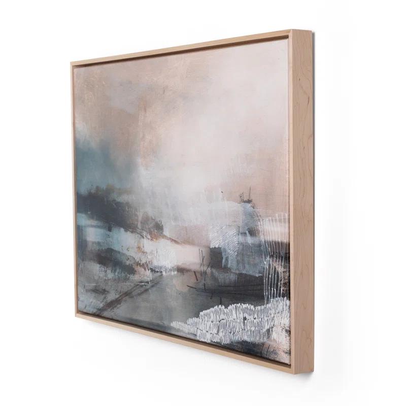 Natural Maple Floater Canvas Wall Art by Dan Hobday