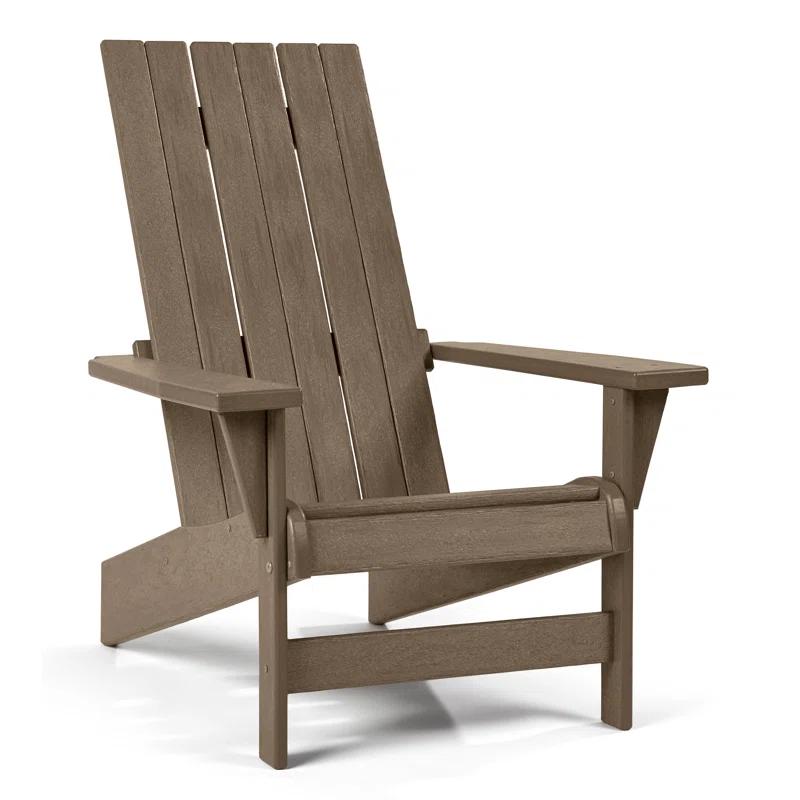 Keter Keter Montauk Adirondack Chair Modern Premium Weatherproof Outdoor Patio Furniture Ideal for Entertaining by the Pool or Backyard Fire Pit