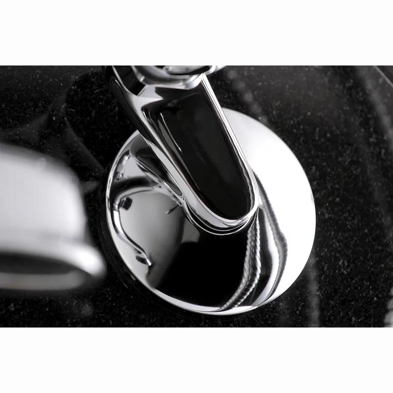 Kingston Brass Kingston Two-Handle 2-Hole Wall Mount Clawfoot Tub Faucet with Hand Shower
