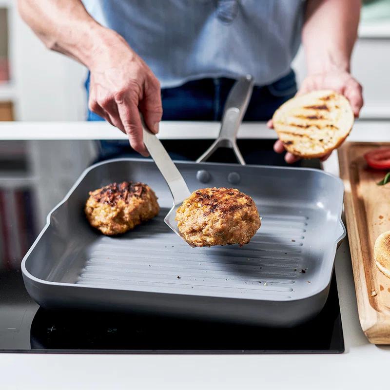 GreenPan GreenPan Paris Pro Healthy Ceramic Nonstick 11" Square Grill Pan