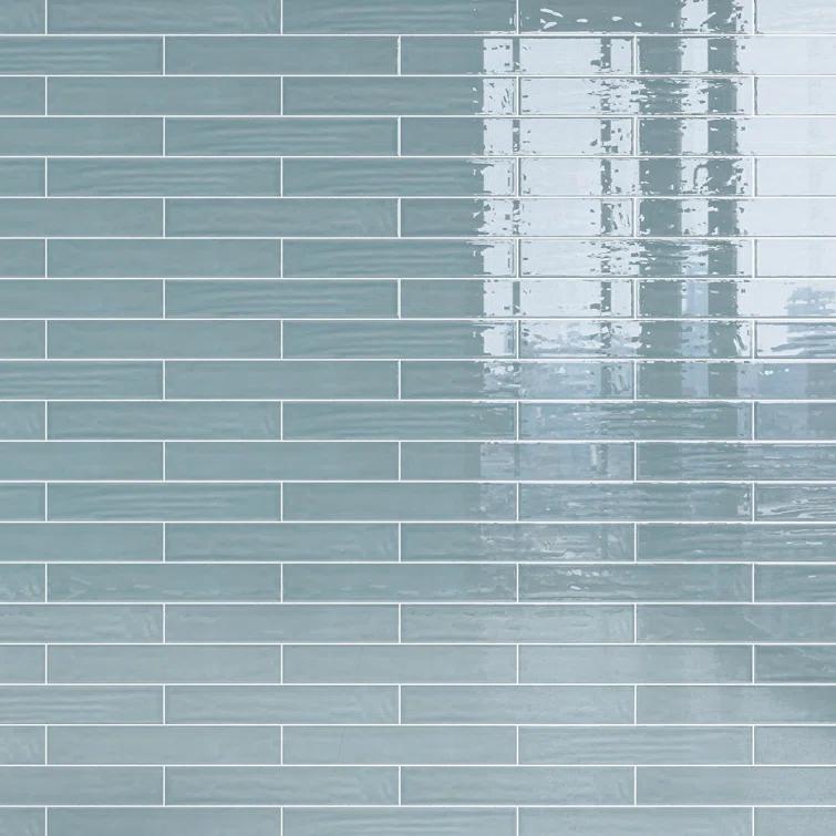 Supreme Tile Nova 1.97 in. X 11.81 in. Polished Ceramic Subway Wall Tile
