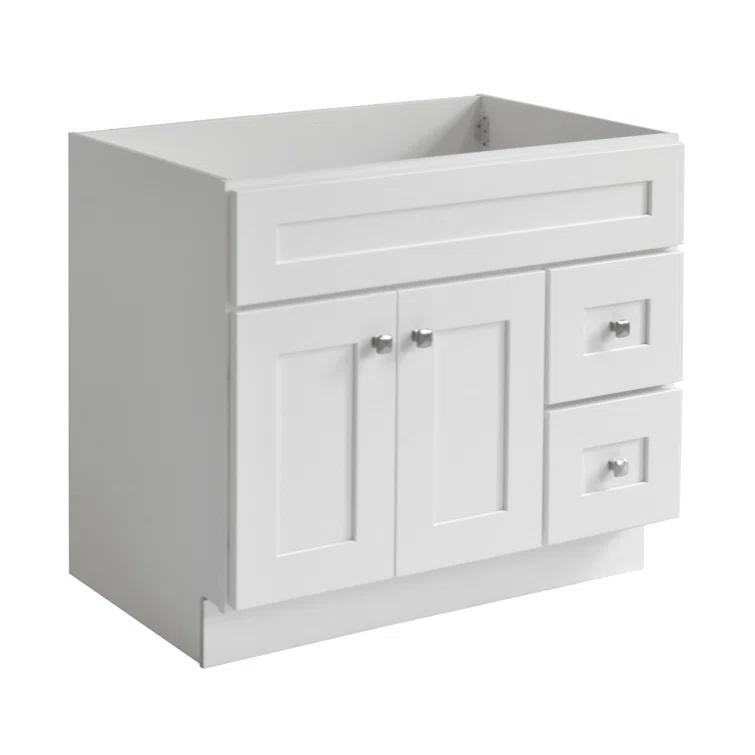 Design House Brookings 36 Inch Bathroom Vanity, Ready to Assemble, Solid Wood, Sherwin Williams – Design House, 587097