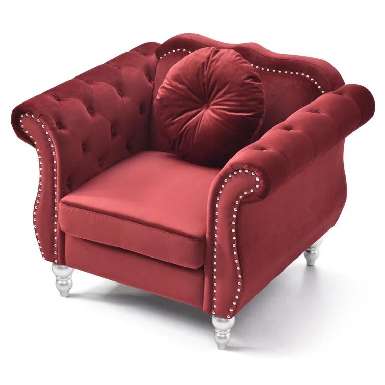 Glory Furniture Hollywood Velvet Armchair