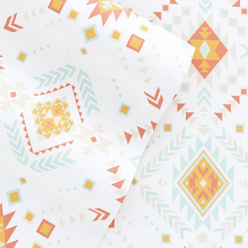 Becky Cameron Home Aztec Dreams Pattern Microfiber Sheet Set