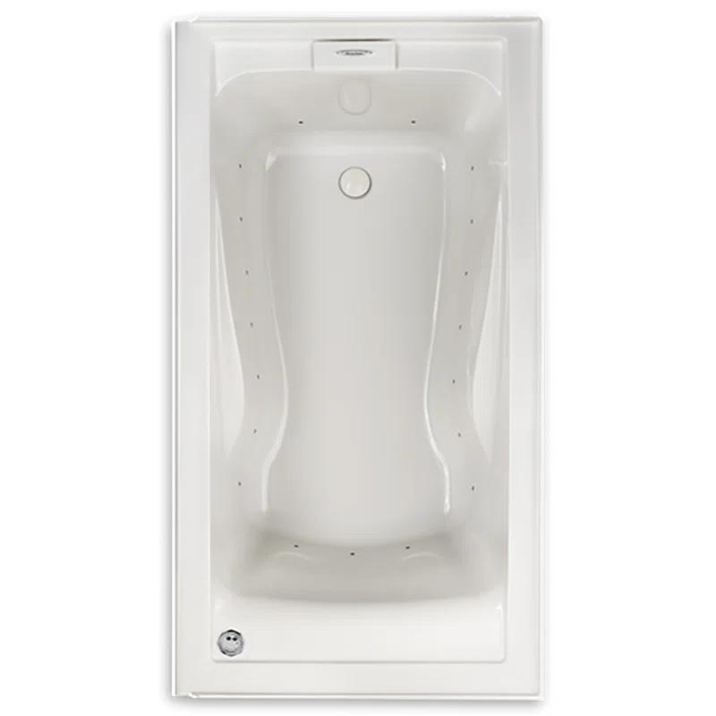 American Standard 2425VC-LHO.020 Evolution 60'' x 32'' Drop-In Soaking Fiberglass Bathtub