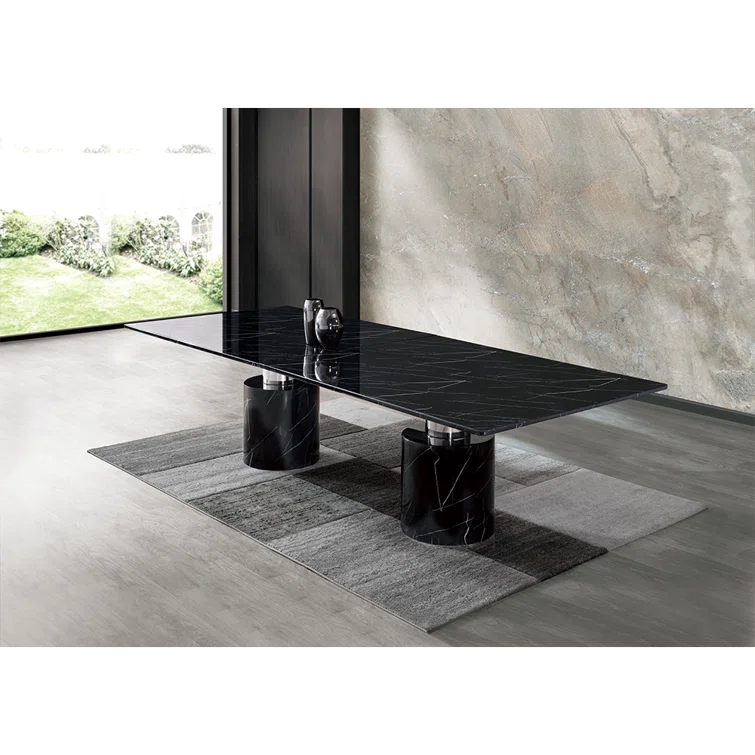 Orren Ellis Safeya Marble Dining Table