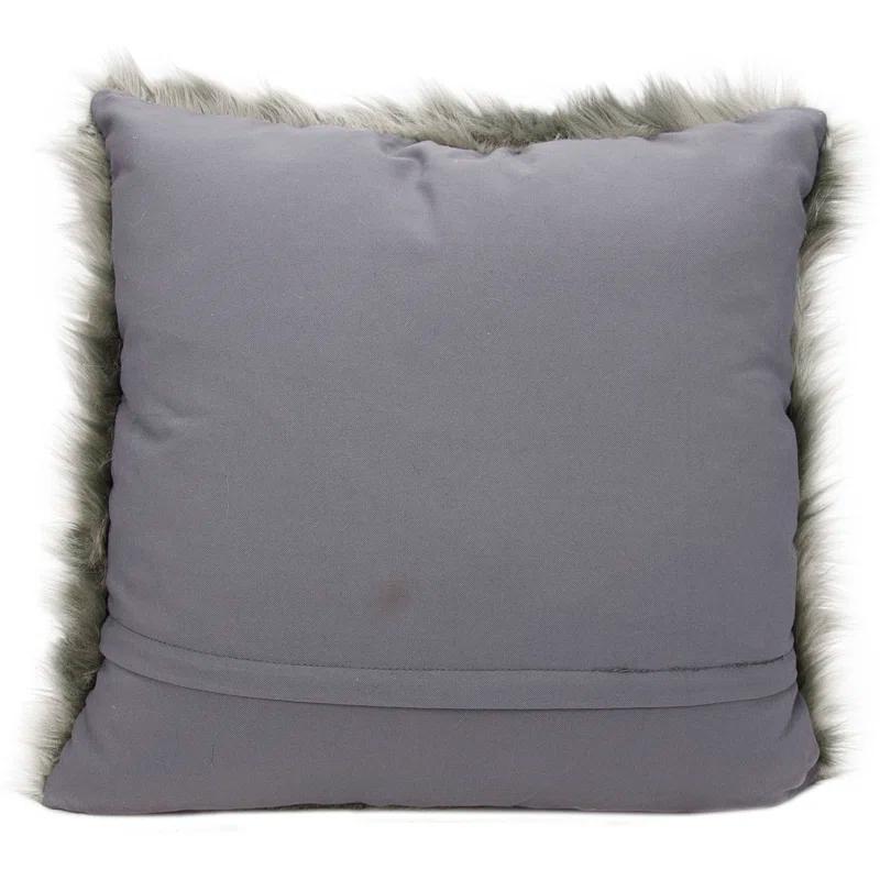Mina Victory Faux Fur Throw Pillow