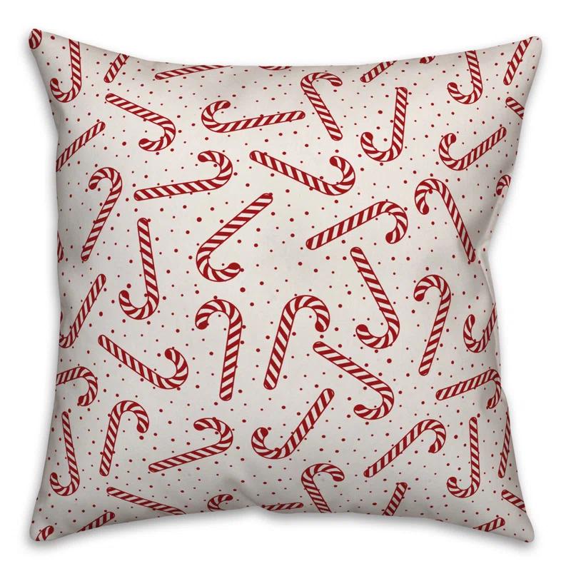Designs Direct Creative Group  Candy Cane Throw Pillow | Wayfair