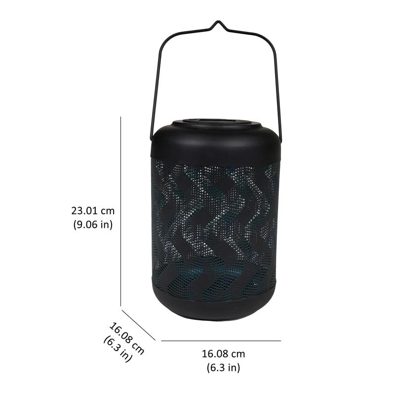 Hi-Line Gift Ltd. Solar Wave Metal Lantern & Reviews | Wayfair