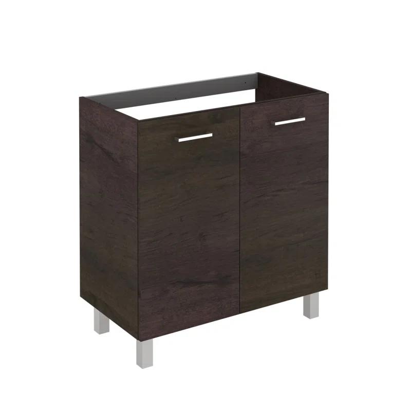 WS Bath Collections Logic 31.5'' Single Bathroom Vanity with Ceramic Top with Mirror