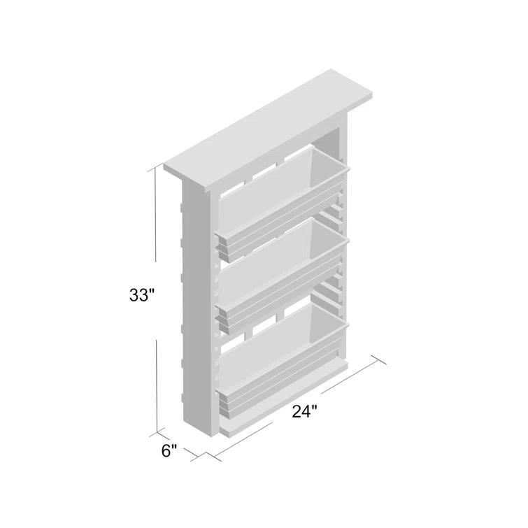 Algreen Gardenview Decorative Indoor or Outdoor Trellis with 3 Vertical Wall Hanging Planters with Drain Plugs for Flowers, Herbs, and Succulents