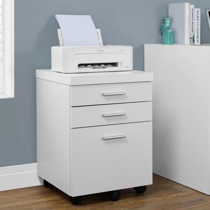 Millwood Pines File Cabinet, Rolling Mobile, Storage Drawers, Printer Stand | Wayfair