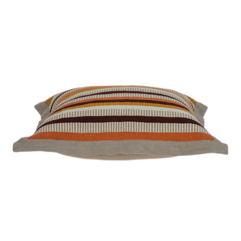 HomeRoots Striped Throw Pillow