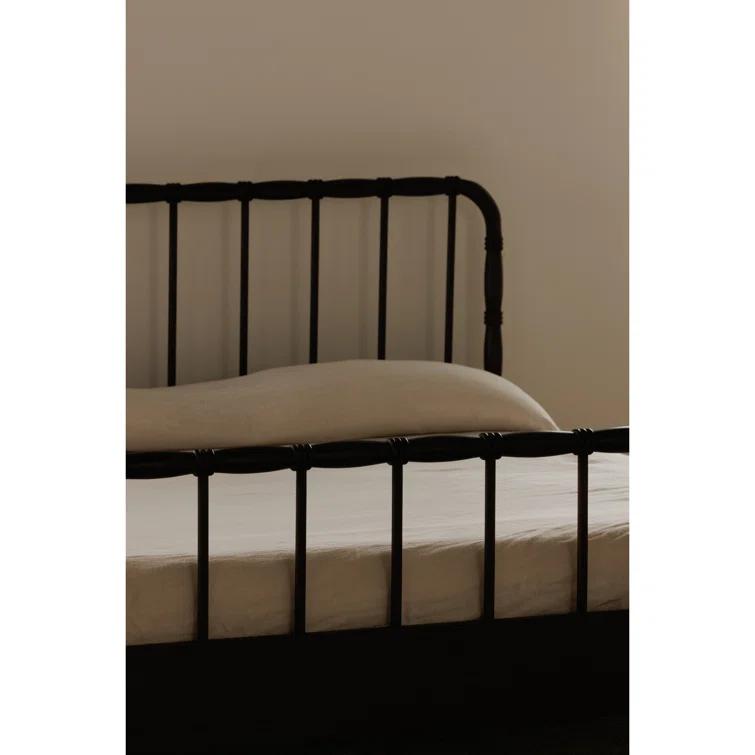 Wallis Platform Bed - Dark Brown / King