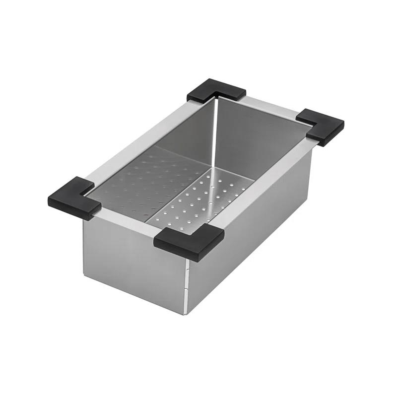 Ruvati Ruvati Workstation Sink Replacement Colander 17 inch Stainless Steel with Plastic Corners