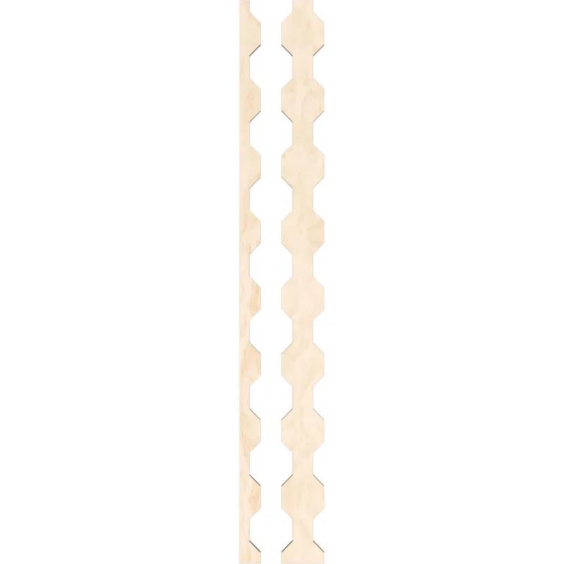 Ekena Millwork Pontiac Adjustable Wood Decorative Slat Wall Panel Kit