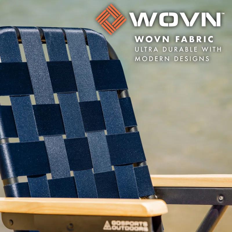GoSports GoSports Outdoors WOVN Premium Beach & Camping Chair - Folding Backpack Chair for Adults