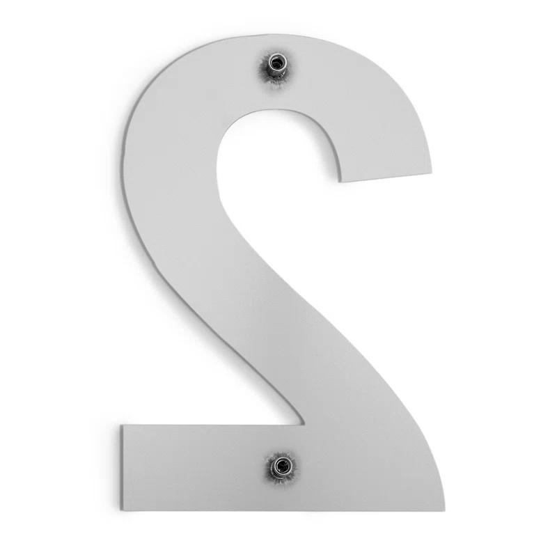 Barton 6'' H Stainless Steel House Number