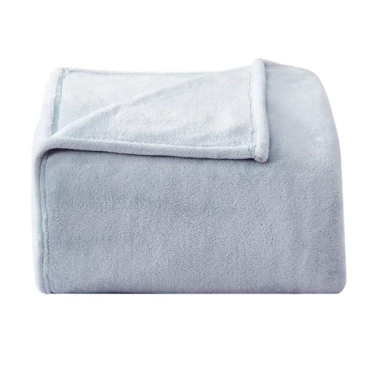 Poppy & Fritz Printed Solid Ultra Soft Plush Pink Blanket