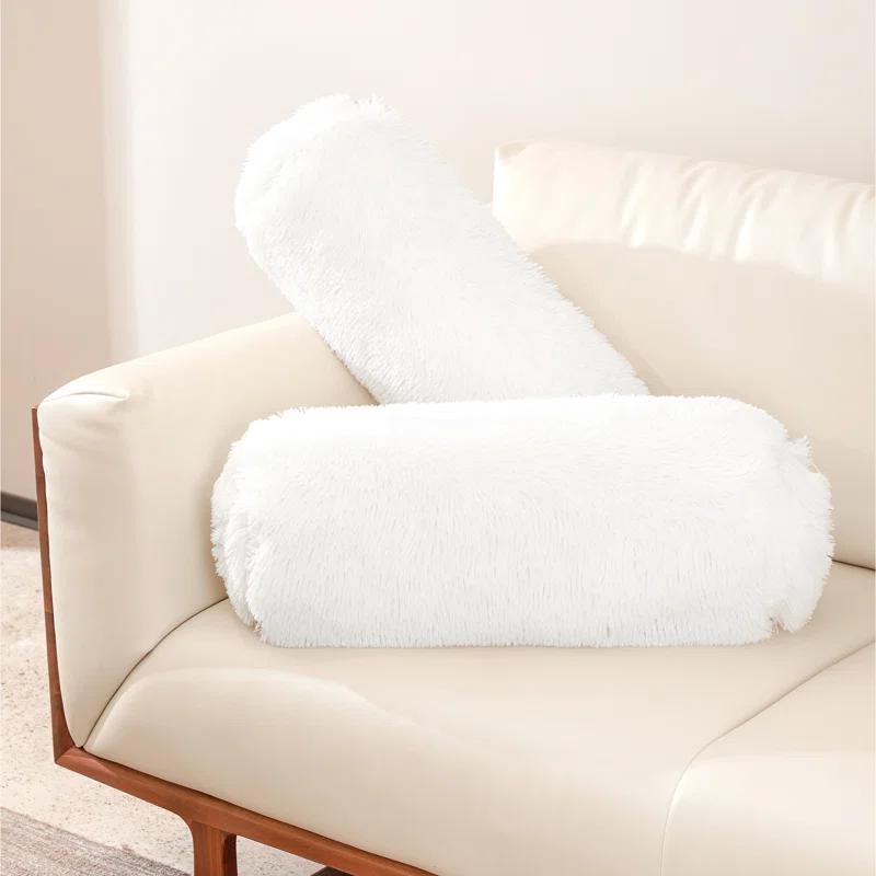 Cheer Collection Faux Fur Throw Pillow