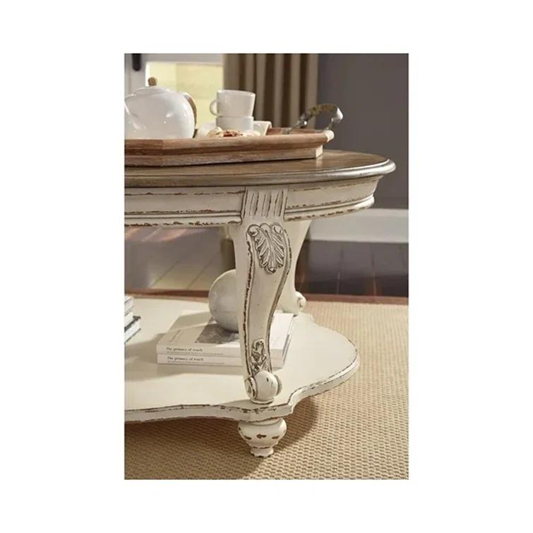 Signature Design By Ashley Casual Realyn Coffee Table White/Brown