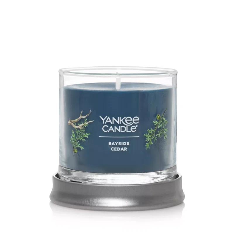 YANKEE CANDLE Signature Bayside Cedar Scented Tumbler Candle