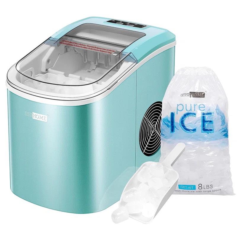 VIVOHOME 27lbs/day Electric Portable Ice Maker Machine With Hand Scoop And Self Cleaning Function