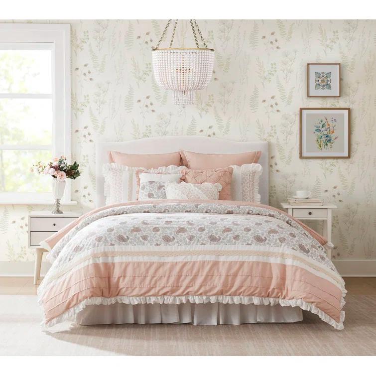 Madison Park Dawn 9 Piece Cotton Percale Comforter Set