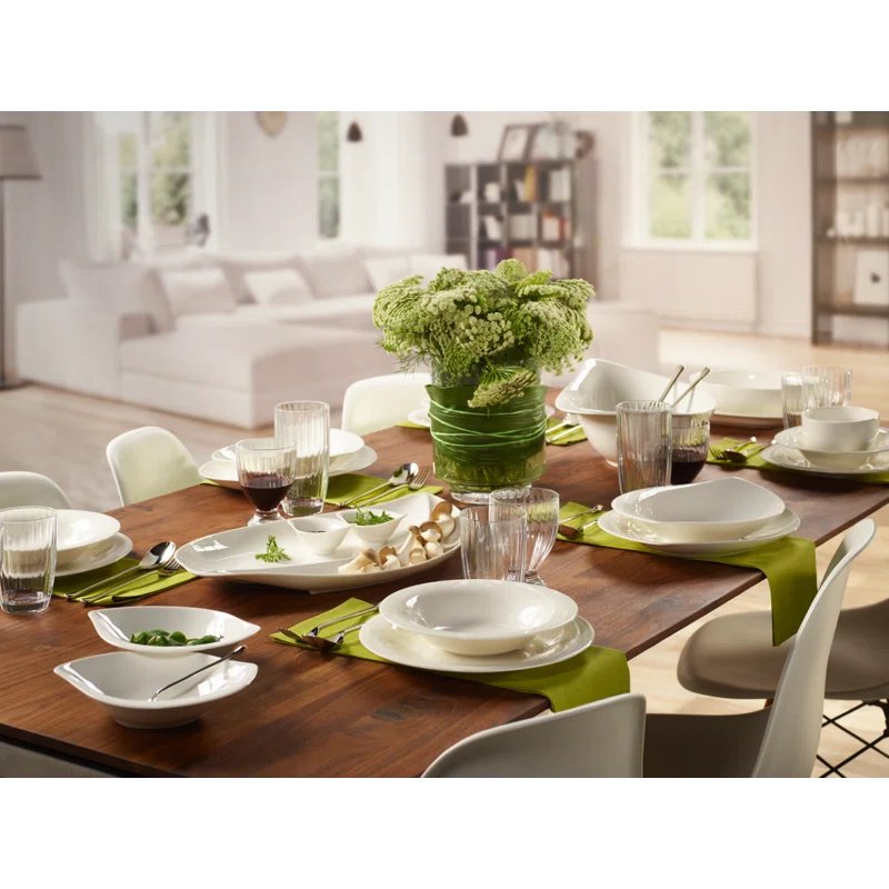 Villeroy & Boch Villeroy & Boch New Cottage Basic Round 4 Piece Place Setting, White