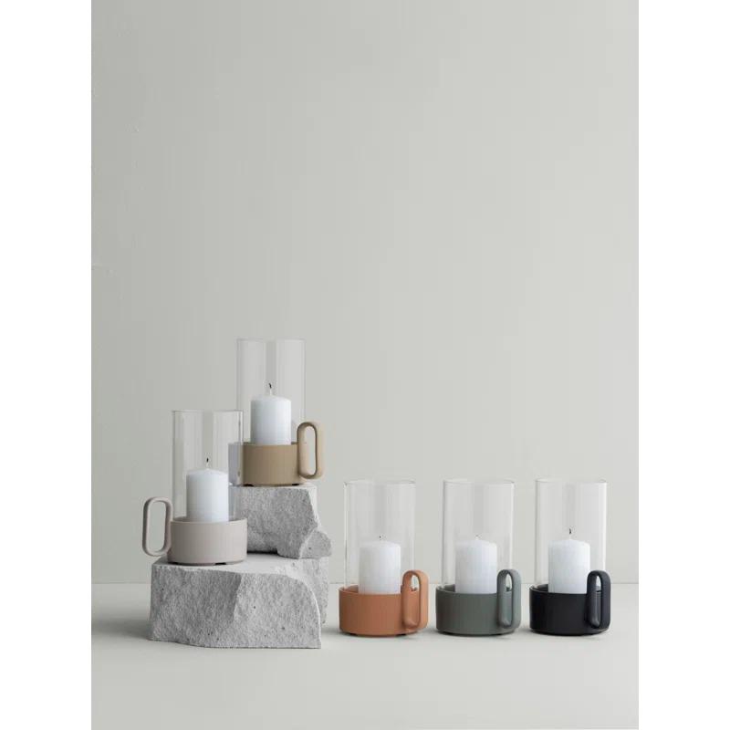 YURAGI Ceramic Hurricane Candle