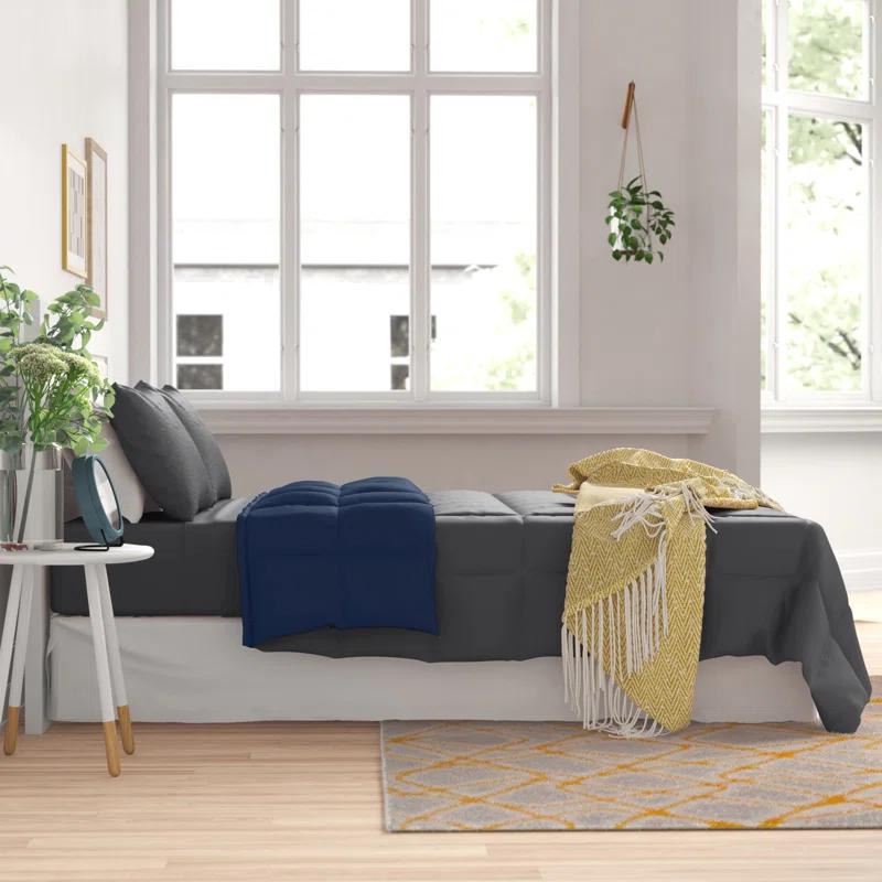 Bare Home 1800 Premium Microfiber Reversible Bed-In-A-Bag
