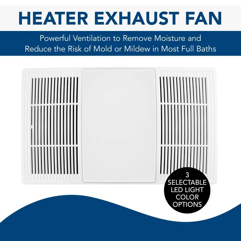Broan NuTone BHFLED80 80 CFM Bathroom Fan