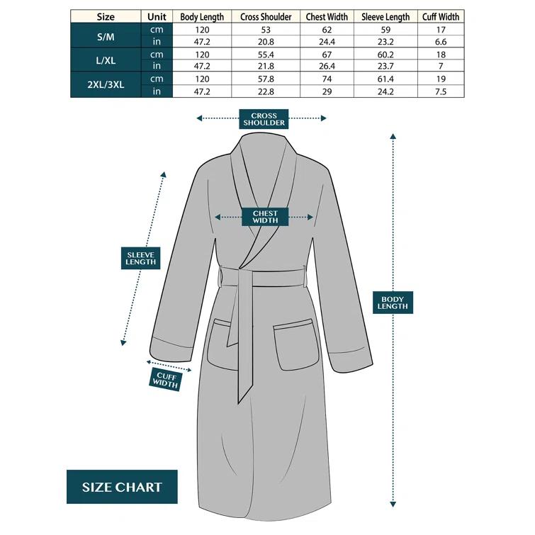 Everly Quinn Fleece Mid-Calf Bathrobe with Pockets
