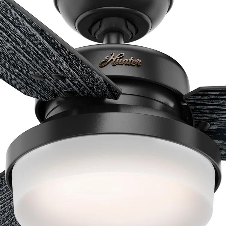 Hunter Fan 52" Sentinel 3 -Blade Standard Ceiling Fan with Remote Control and Light Kit Included